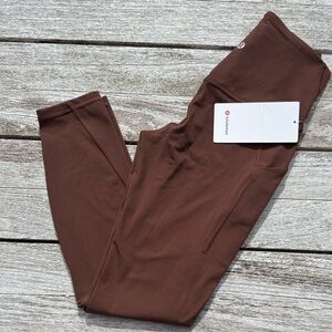 Lululemon Align High-Rise Pant with Pockets 25" Lava Cake brown‎ SIZE 6 NWT 🤎